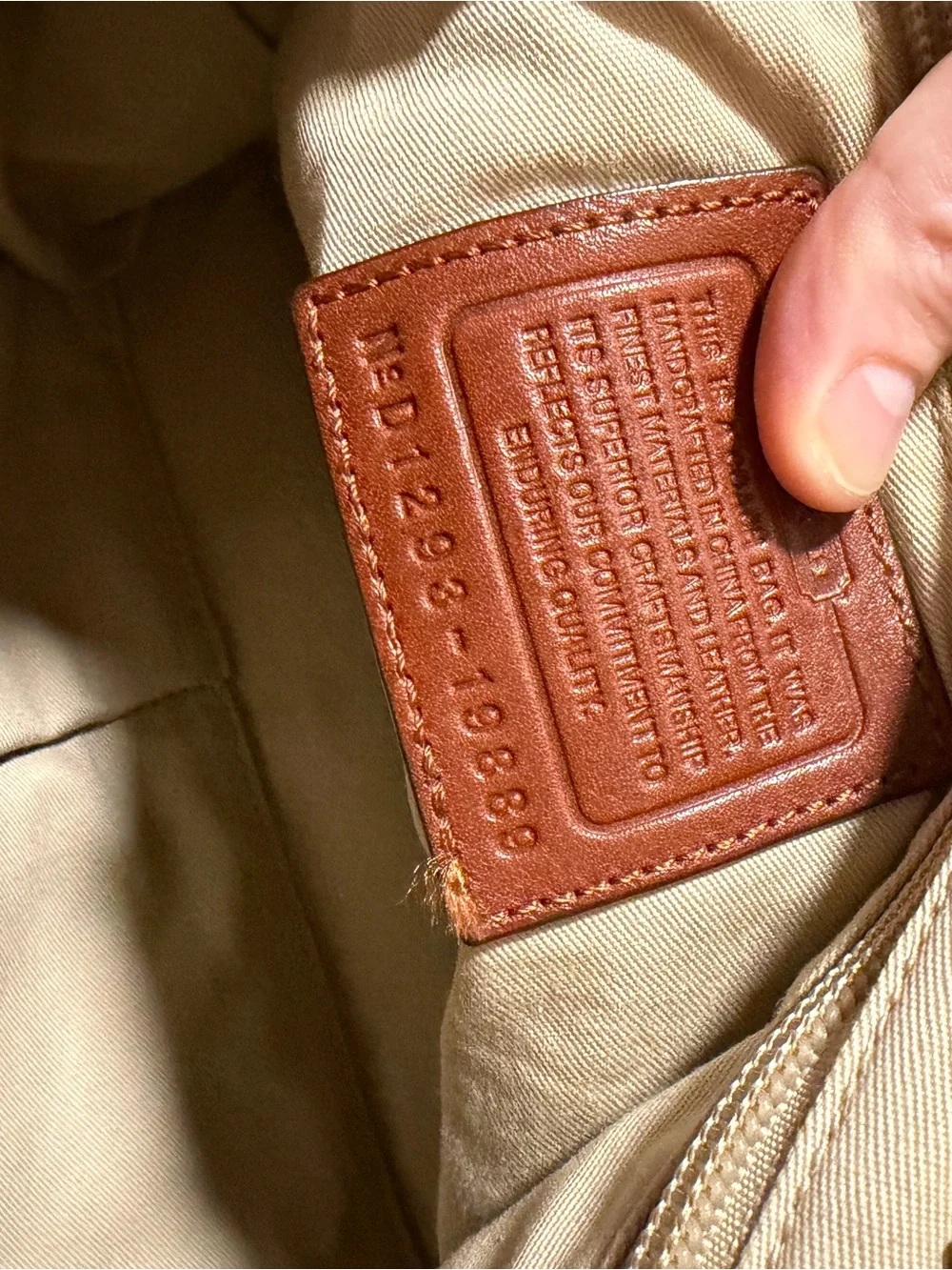 Coach Leather Shoulder Bag in Rich Mahogany
